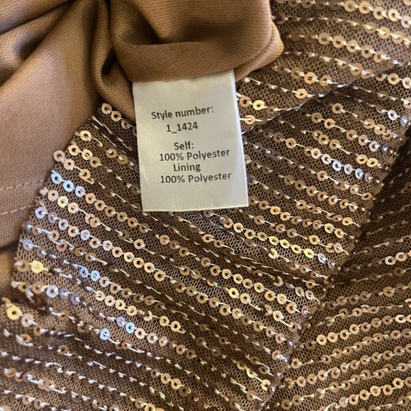 Silver Sequin A-Line Mini Dress for Cocktail - Picture 10 of 16